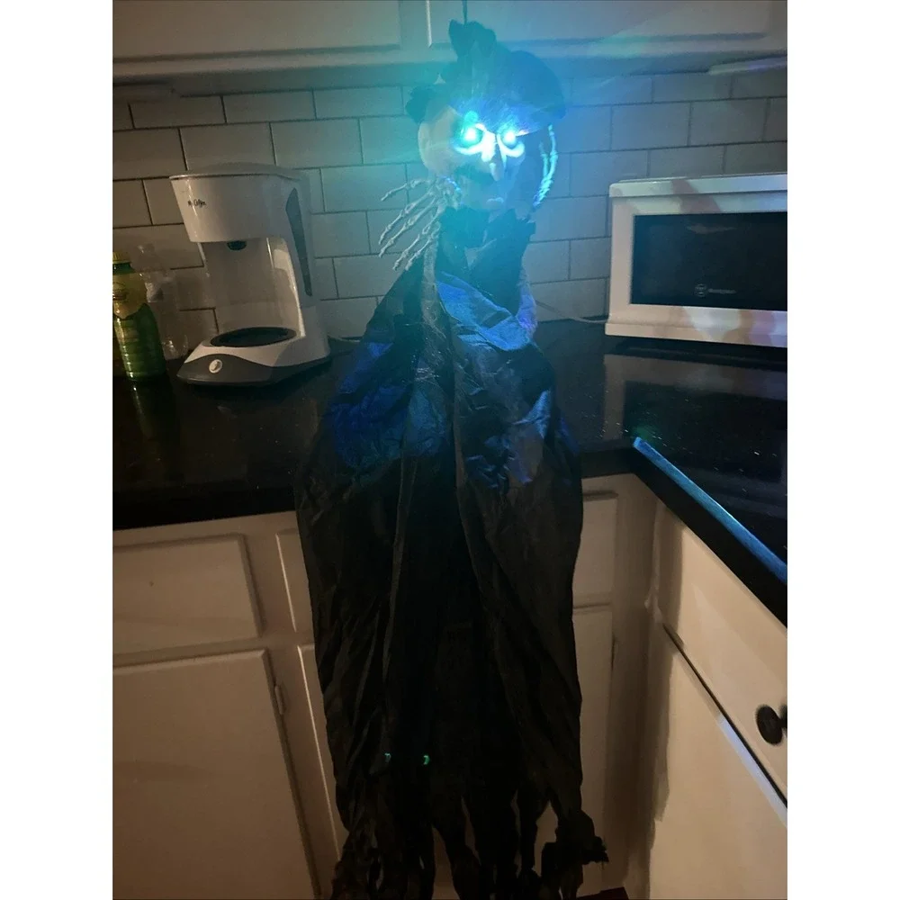 Hanging Witch Decor Halloween Decoration Outdoor‎ Sounds Lights